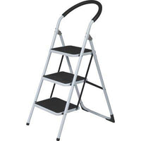 SGABELLO JAFAR DOMUS  ACCIAIO VERNICIATO GRADINI 3 H.MM 729