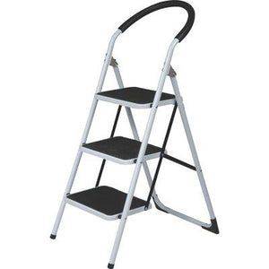 SGABELLO JAFAR DOMUS  ACCIAIO VERNICIATO GRADINI 3 H.MM 729