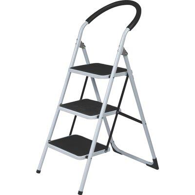 SGABELLO JAFAR DOMUS  ACCIAIO VERNICIATO GRADINI 3 H.MM 729