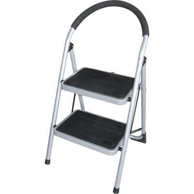 SGABELLO JAFAR DOMUS  ACCIAIO VERNICIATO GRADINI 2 H.MM 486