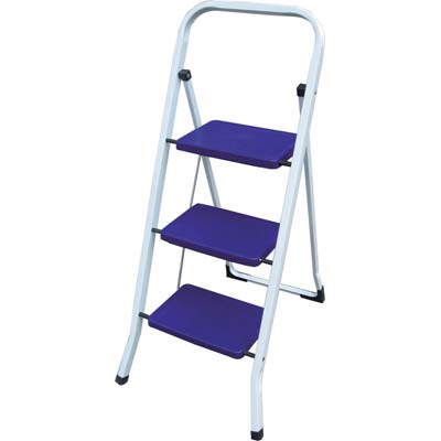 SGABELLO ALADINO DOMUS  ACCIAIO VERNICIATO GRADINI 3 H.MM 675