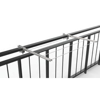 STENDINO PIEGHEVOLE X RINGHIERA 713 MINUTEX - ACCIAIO ZINCATO VERNICIATO BIANCO CM 58 CF=PZ 2- 1 confezioni