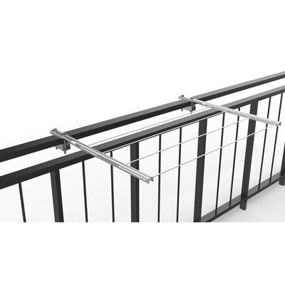 STENDINO X RINGHIERA 712 MINUTEX - ACCIAIO ZINCATO VERNICIATO BIANCO CM 58 CF=PZ 2- 2 confezioni