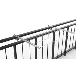 STENDINO X RINGHIERA 712 MINUTEX - ACCIAIO ZINCATO VERNICIATO GRAFITE CM 58 CF=PZ 2- 2 confezioni