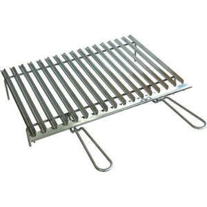 GRATICOLA BARBECUE RECUPERO GRASSO OMPAGRILL  INOX MANICI 2 CM 60X40
