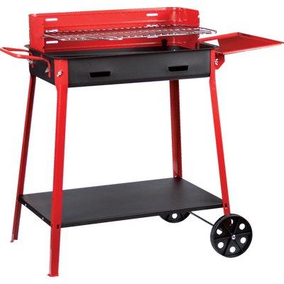 BARBECUE CARBONELLA MAXI + RUOTE FD  CM 60X40 H.CM 85