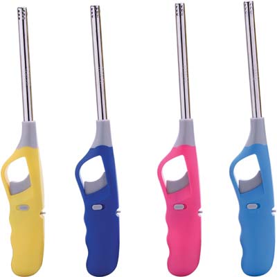 ACCENDIGAS A FIAMMA RICARICABILE SANDFISH - PIEZO H.CM 27- 16 pezzi