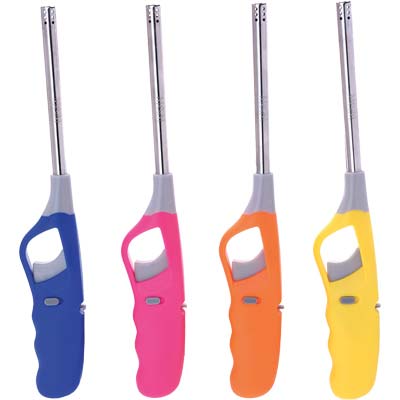 ACCENDIGAS A FIAMMA RICARICABILE SELF SANDFISH - PIEZO H.CM 27- 24 pezzi