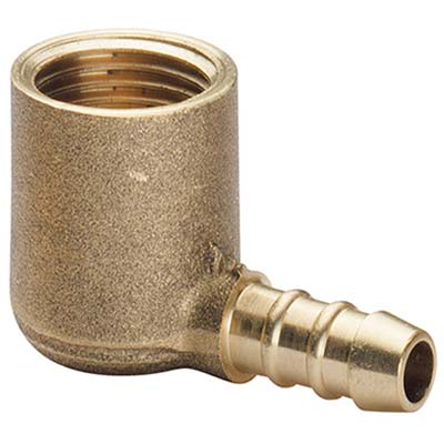 PORTAGOMMA GPL 90  ° FILETTO FEMMINA - OTTONE MM 10 1/2F- 5 pezzi