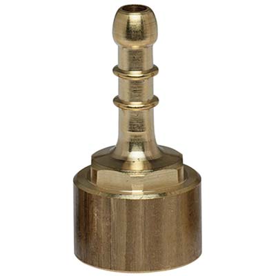 PORTAGOMMA GPL DRITTO FILETTO FEMMINA - OTTONE MM 10 1/2F- 10 pezzi