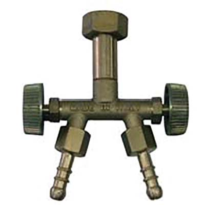 CROCIERA GPL 3 VIE + DADO BOMBOLA + RUBINETTI  OTTONE MM 10