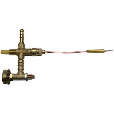 RUBINETTO GPL SICUREZZA  OTTONE MM 10 + TERMOCOPPIA CM 25