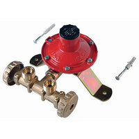 CENTRALINA MINI X 2 BOMBOLE GAS GPL  REGOLATORE BP KG/H 4 + STAFFA + TASSELLI