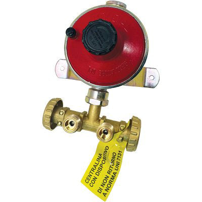 CENTRALINA MINI X 2 BOMBOLE GAS GPL  REGOLATORE BP KG/H 7 + STAFFA + TASSELLI