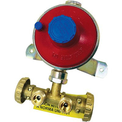 CENTRALINA MINI X 2 BOMBOLE GAS GPL  REGOLATORE BP KG/H 10 + STAFFA + TASSELLI