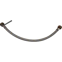 TUBO GAS TRECCIA X CENTRALINE + CHIAVE - ACCIAIO ZINCATO 1/2F CM  50- 2 pezzi