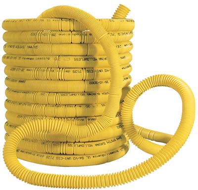 GUAINA SPIRALATA X TUBO GAS  PPL GIALLO MM 25 MT 50