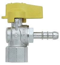 VALVOLA SFERA GAS A SQUADRA 585 BUGATTI  OTTONE NICHELATO MM  8X1/2F