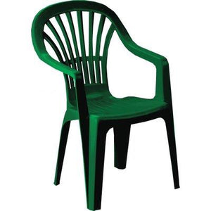 SEDIA ZENA + BRACCIOLI PROGARDEN  PP VERDE CM 55X56 H.CM 90