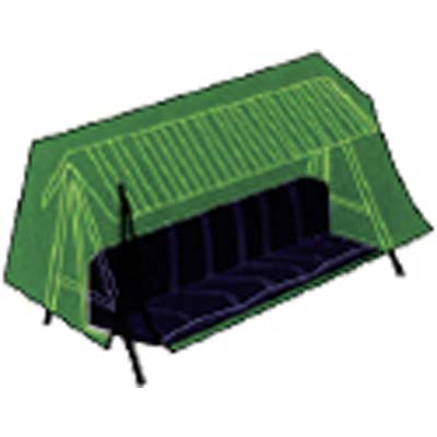 COPERTURA PESANTE X DONDOLO DOMUS  PE VERDE CM 240X135 H.CM 200