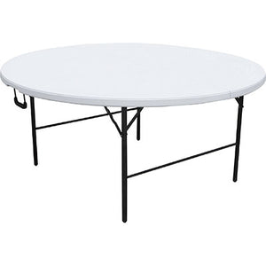 TAVOLO CATERING DOMUS  HDPE BIANCO/ACCIAIO CM 160 H.CM 74