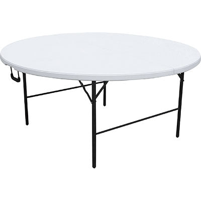 TAVOLO CATERING DOMUS  HDPE BIANCO/ACCIAIO CM 160 H.CM 74