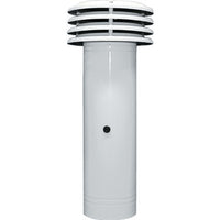 ESALATORE FUMI  LAMIERA VERN BIANCA CM 12