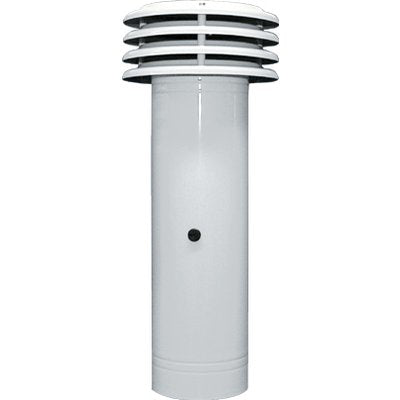 ESALATORE FUMI  LAMIERA VERN BIANCA CM 14