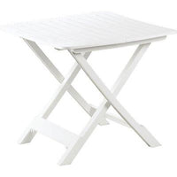 TAVOLO TEVERE PROGARDEN  PP BIANCO CM 80X72 H.CM 70