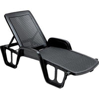 LETTINO POOL IMPILABILE PROGARDEN - PP ANTRACITE CM 71X192 H.CM 46