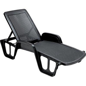 LETTINO POOL IMPILABILE PROGARDEN - PP ANTRACITE CM 71X192 H.CM 46