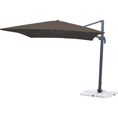 OMBRELLONE PALO LATERALE TOP DOMUS  ALLUMINIO/POLY TORTORA MM 77X53 MT 3X3