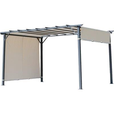 TELO PERGOLA CAIRO DOMUS  ACCIAIO/POLY MT 3X4