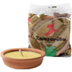 FIACCOLA TERRACOTTA ZANZARILLO - CITRONELLA CM 11 H.MM 30- 54 pezzi
