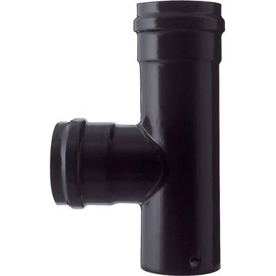 TUBO A TEE PELLET MFF NERO OPACO SAVE  CM 10 MFF