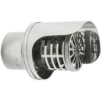 TERMINALE SCARICO PELLET + ANTIVENTO  CM  8