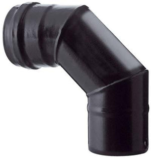 GOMITO PELLET 90  ° NERO OPACO SAVE  CM 12