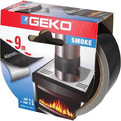 NASTRO ALLUMINIO EMMESMOKE GEKO - NERO  CM 4 MT 9- 2 pezzi