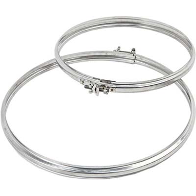 FASCETTA BLOCCAGGIO TUBO ACCIAIO INOX AISI 304 - CM 12- 10 pezzi