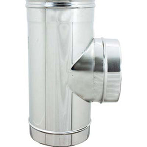 TUBO A TEE 90  ° MMF ACCIAIO INOX AISI 304  CM 10 MMF