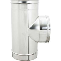 TUBO A TEE 90  ° MFF ACCIAIO INOX AISI 304  CM  8