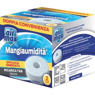 AIRMAX TAB RICARICA - INODORE CF=2XGR 450- 12 confezioni