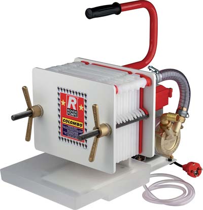 FILTRO ENOLOGICO COLOMBO 12 ROVER  VOLT 230 WATT 340 LT/H 350/500 PIASTRE 12 CM 20X20