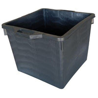 MASTELLONE QUADRATO NERO ICS  LDPE LT 60 CM 48X48 H.CM 37 + MANICI