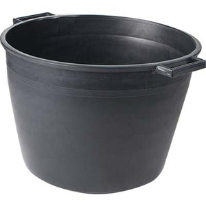 CASSA PORTA MACERIE ICS - FONDO TONDO PE NERO CM 47 H.CM 33 LITRI 40- 5 pezzi