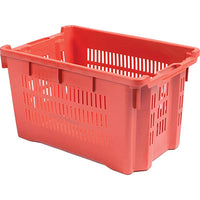 CASSA ORTOFRUTTA SALVASPAZIO ICS - HDPE SEMICHIUSA CM 52X42 H.CM 29 (245)- 5 pezzi