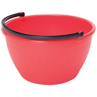 CESTA RACCOLTA TONDA ICS - PPL ROSSO LT 16- 5 pezzi