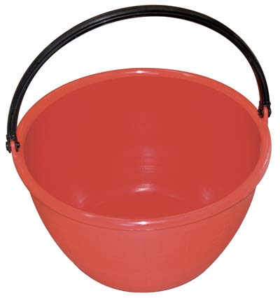 CESTA RACCOLTA TONDA STEFANPLAST - PPL ROSSO LT 20- 5 pezzi