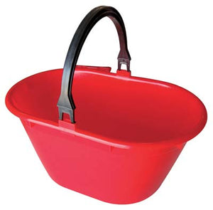 CESTA RACCOLTA OVALE MANICO FISSO ICS - PPL ROSSO LT 20- 5 pezzi