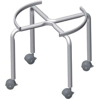 PIEDISTALLO + RUOTE X FUSTINO SERBATOIO  ACCIAIO VERN D.CM 32 H.CM 31